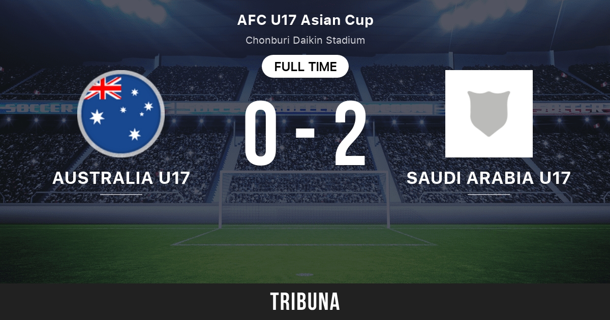 Australia U17 vs Saudi Arabia Under 17: Live Score, Stream and H2H results  6/16/2023. Preview match Australia U17 vs Saudi Arabia Under 17, team,  start time. Tribuna.com