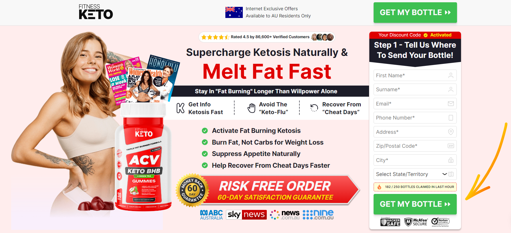 Fitness Keto Gummies Australia Site